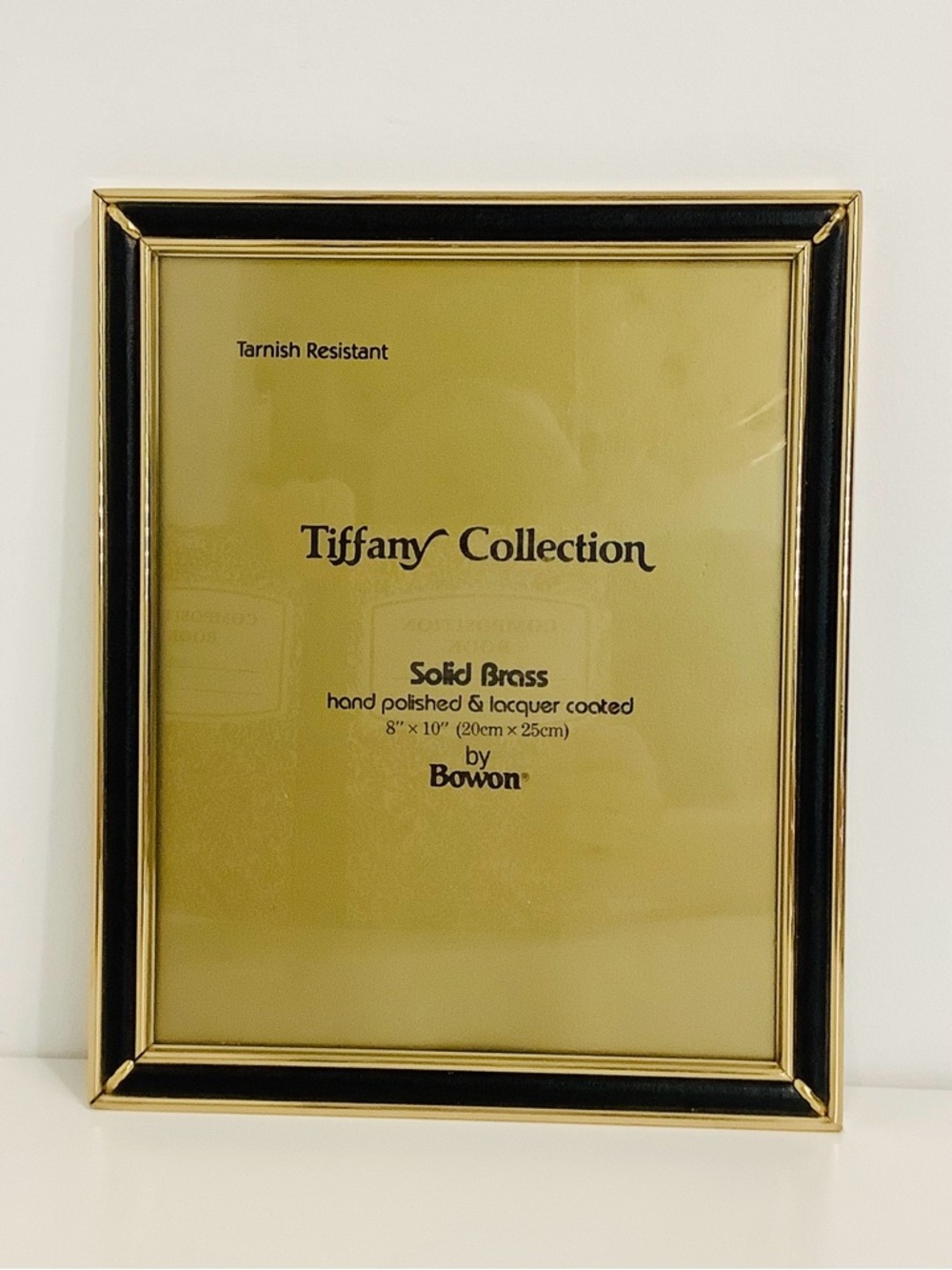 Vintage Tiffany Collection by Bowon Solid Brass Picture Frame 8x10 inches